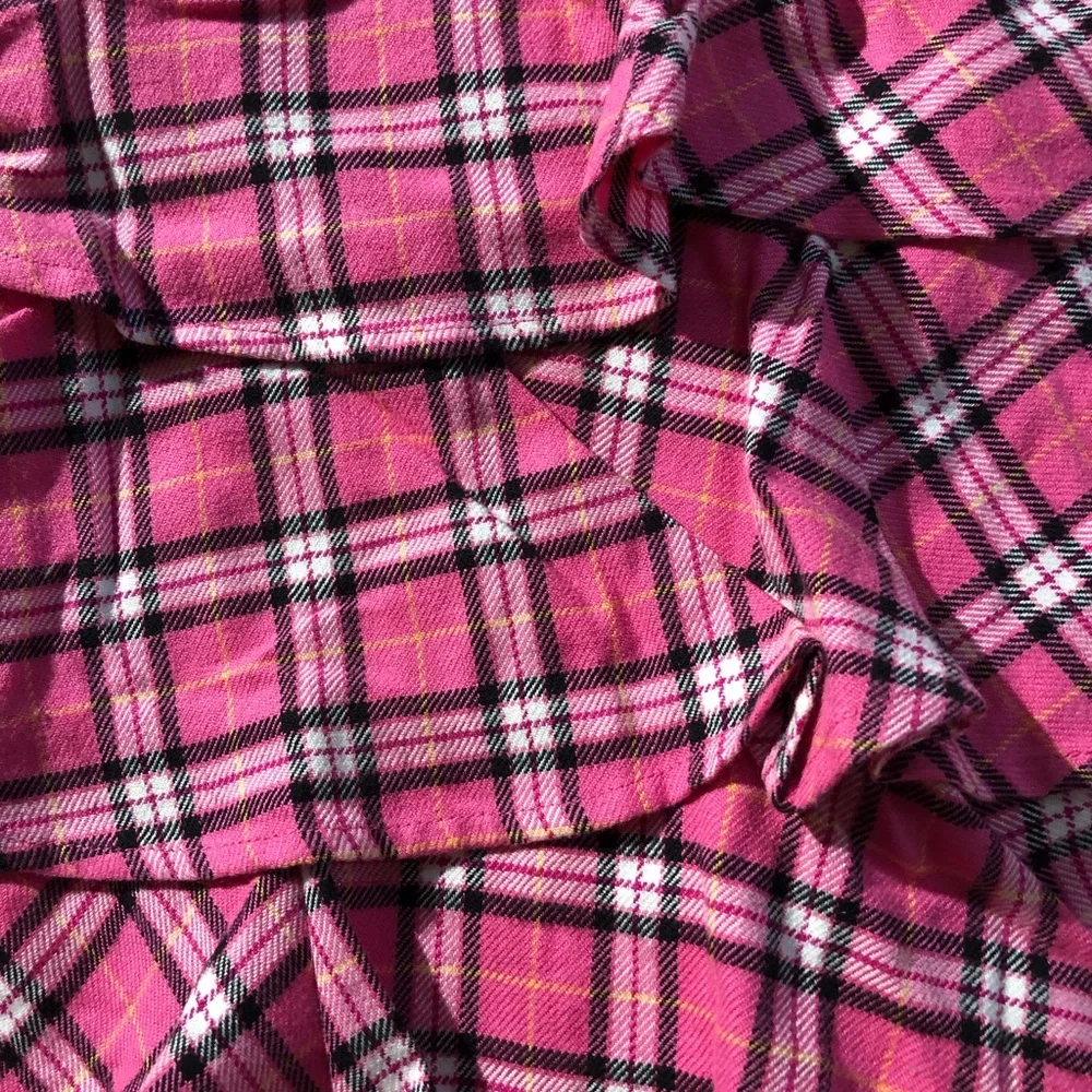 Vintage Gymboree pink & black plaid skirt! Size 8